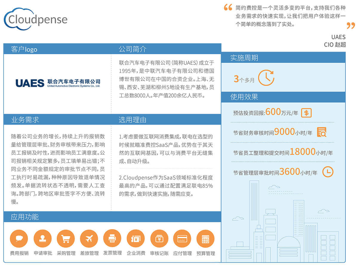 了解简约费控如何为联电带来价值
